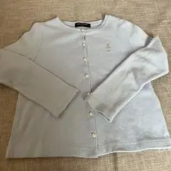 pom ponette junior 水色カーディガン 140 ポンポネット