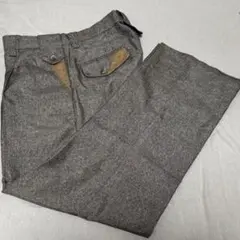 【古着】STEVEN HARVEY スラックス ダイヤ柄 ブラウン XL