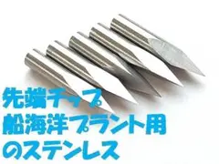 先端交換　刃　船用ステンレス製　５本　チョッキ　羽式　魚突き　銛