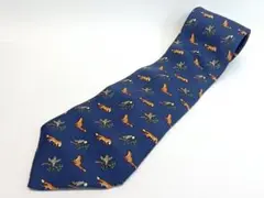 091 HERMES エルメス ネクタイ 動物柄