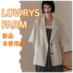 LOWRYS FARM ホップサックジャケット アイボリー ローリーズファーム