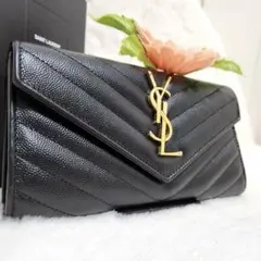 2025年最新】キルティング レザーウォレット サンローランの人気