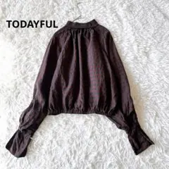 todayful オープンショルダージャガードブラウス - メルカリ