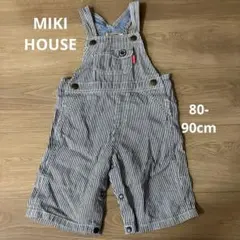 ベビー服 ミキハウス 80cm 90cm デニム オーバーオール