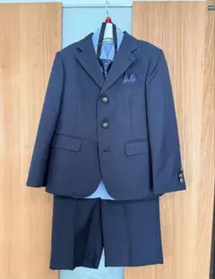 ELLE フォーマルスーツ4点セット 男の子 120卒園 入学 紺