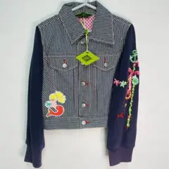 oilily オイリリー マーメイド ストライプ デニム ジャケット 116cm