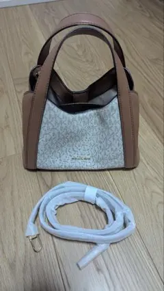 Michael Kors ハンドバッグ ブラウン/ホワイト