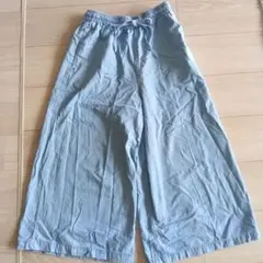 デニム ガウチョパンツ