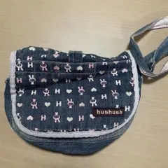 hushush デニムポシェット 平成女児