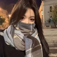 チェック柄マフラー 大判 今週限定価格