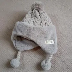 morino rinkle ベビー帽子 52cm グレー