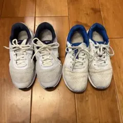NIKE asics スニーカー2点まとめ売り 22.5cm ランニングシューズ