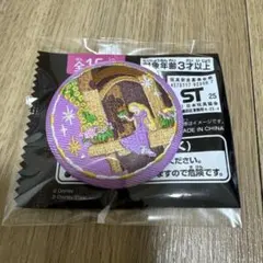【新品未使用】ディズニー刺繍缶バッジ2 ラプンツェル