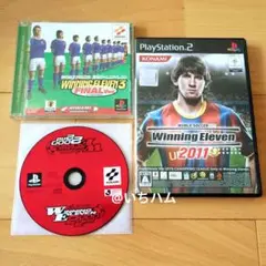 ワールドサッカー　ウイニングイレブン2011等　PS1.2ソフト3本セット