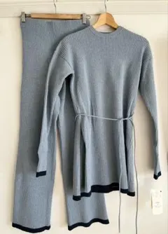 Mila Owen ワイドリブニットパンツ セットアップ