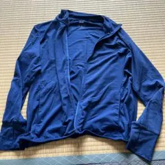 ネイビー メッシュパーカー Lサイズ