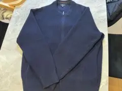 【アザゼルあつしさん専用】ユニクロ クルーネックフルジップカーディガン ネイビー