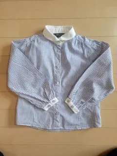 ストライプ長袖シャツ 110cm