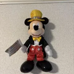 ディズニー ミッキーマウス ぬいぐるみバッジ 35周年 復刻版 レトロ