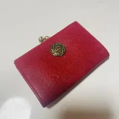 GUCCI グッチ がま口 コインケース 小銭入れ レザー レッド ヴィンテージ