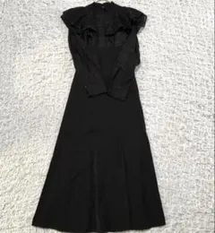 マーキュリーデュオ 2WAYシアーチェックラッフルドッキングワンピース