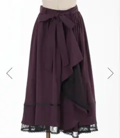 【axes femme】フレアスカート ワインレッド