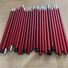 スームルーム　アルミポール　28mm レッド　6本セットのサムネイル