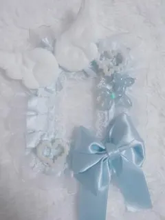 エンジェルウィングデコレーション 水色