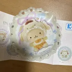 PVCクリアケースつき缶バッチ ラテクマベビーデザイン ポムポムプリン