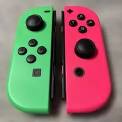 【美品純正完動品】任天堂NintendoSwitchジョイコン グリーンピンク①