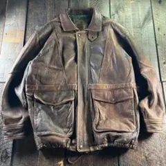 Cushman 馬革 レザージャケット シングルライダース カーコート 中綿 Cushman 馬革 レザージャケット シングルライダース カーコート 中綿
