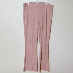 상태좋음 ⭐️ フレアパンツ フレア XL ビッグサイズ ピンク ルームウェア