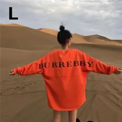 ビッグシルエット ロング Tシャツ 長袖 チュニック ホワイト L