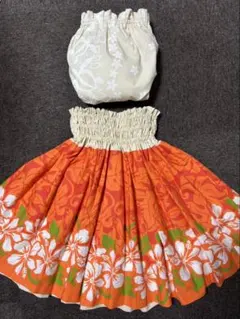 ●フラダンス セットアップ リバーシブル パウとチューブトップ