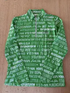 Munsingwear グリーンハーフジップシャツ　ゴルフ