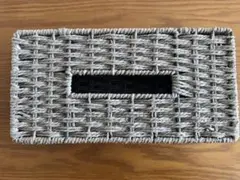 グレーのティッシュボックス