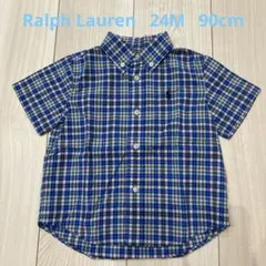 Ralph Lauren 半袖チェックシャツ 90cm 24M