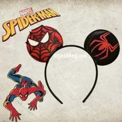 ディズニー モチーフ カチューシャ MARVEL スパイダーマン リボンなし