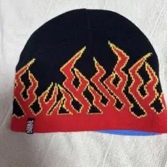 炎模様リバーシブルビーニー