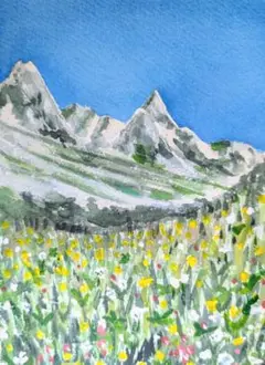「立山連峰」M10 絵画 油絵 油彩画 風景画 北アルプス 額縁 額装 古径 立山連峰」M10 絵画 油絵 油彩画 風景画 北アルプス 額縁 額装 古径