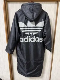 アディダス ADIDAS ベンチコート M デサント製 黒