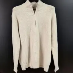 長袖 ファスナー ハーフネック