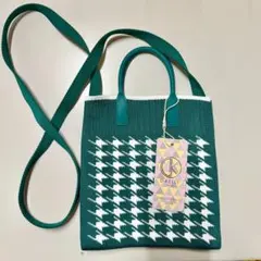 D KELLY ハウンドトゥースショルダーバッグ