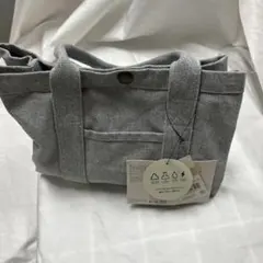 グレー キャンバストートバッグ