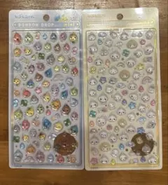 【正規品】しずくちゃん　ボンボンドロップシールミニ　2シートセット