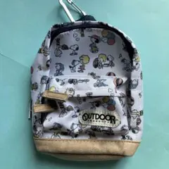 【スヌーピー】OUTDOOR リュック型 カラビナ付きペンポーチ