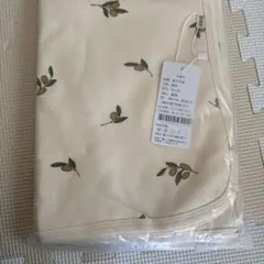 オリーブ柄クリーム色ブランケット