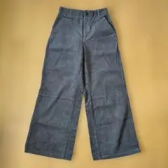 GU コーデュロイ ワイドパンツ ノータック