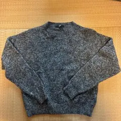 UNIQLO グレー系 クルーネック ニットセーター