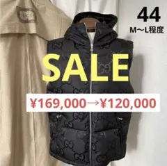 GUCCI グッチ 698715 ジャンボGG ダウンベスト 24-25新作 グッチ ジャンボ GGキャンバス ベスト (GUCCI/ダウン